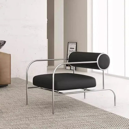 art simple Armchair Medieval style stainless Italian minimalist Armchair ergonomic design cadeiras para sala de estar furniture