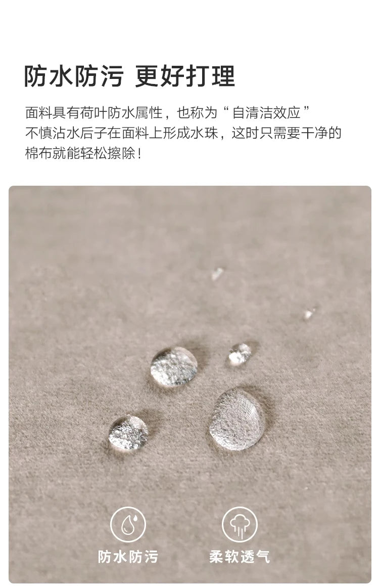 ZML modern minimalist cloud skin-friendly flannel small apartment living room straight row sofa