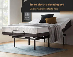/2025  Modern Design Smart Electric Bed Frame Wholesale Height Angle Adjustable With Remote Control Function Metal Material