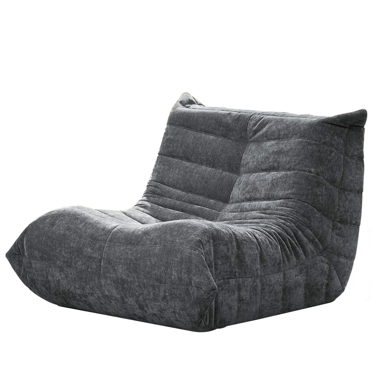 Adult-sized, super-large bean bag chair  with memory foam filling, faux fur-like casual chair, ergonomic design, new model cater