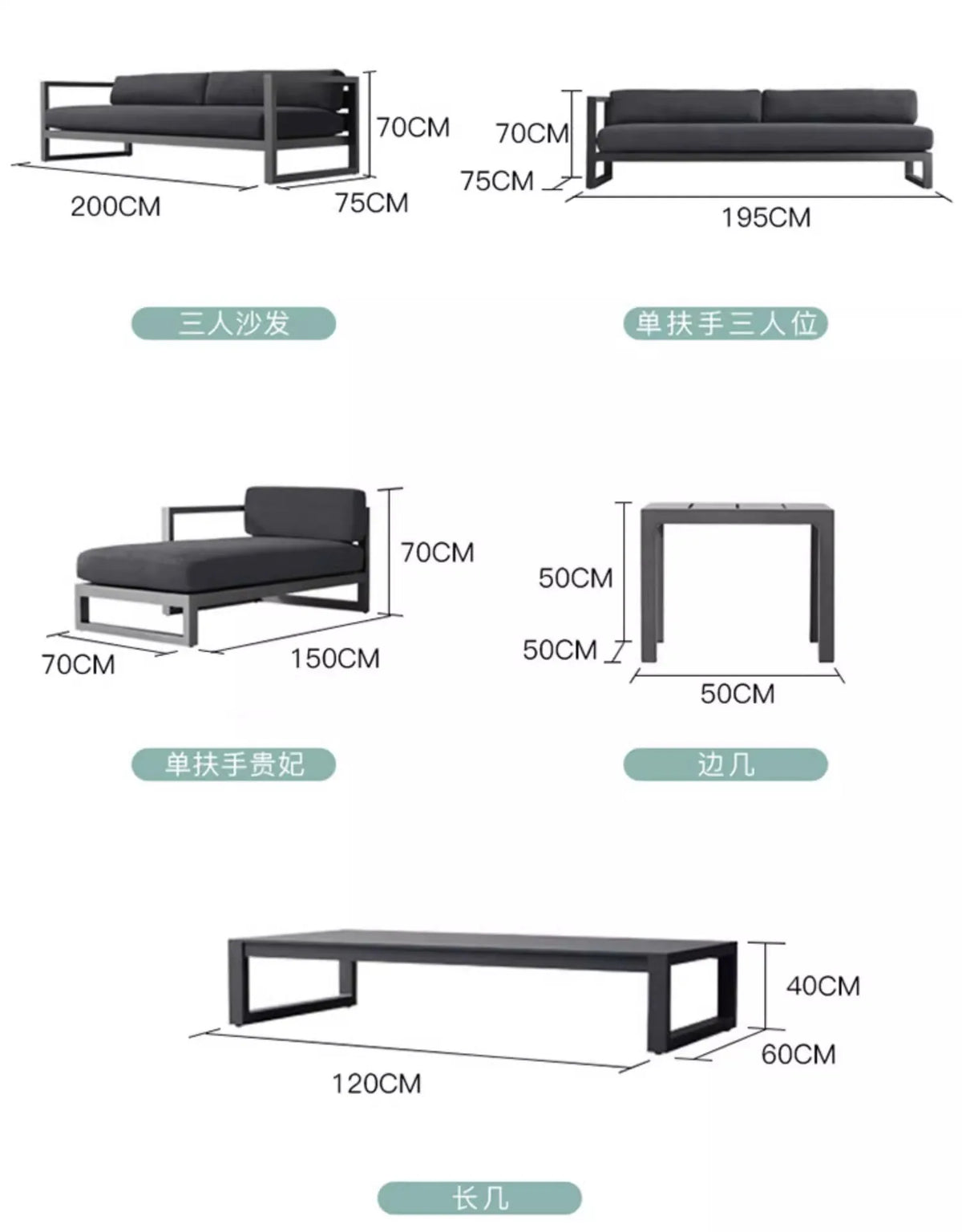 Outdoor Rattan Sofa Set Courtyard Garden Outdoor Leisure Rattan Chair Designer Model Home Outdoor Furniture
