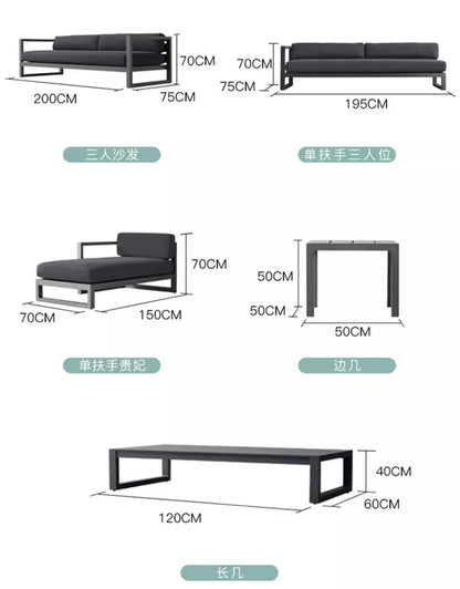 Outdoor Rattan Sofa Set Courtyard Garden Outdoor Leisure Rattan Chair Designer Model Home Outdoor Furniture