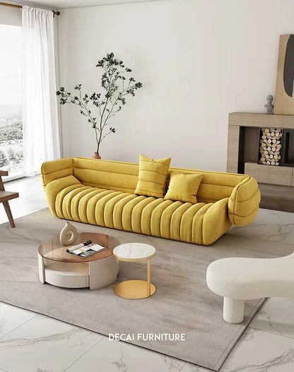 Simple modern creative banana boat sofa designer Nordic small apartment light luxury sofa