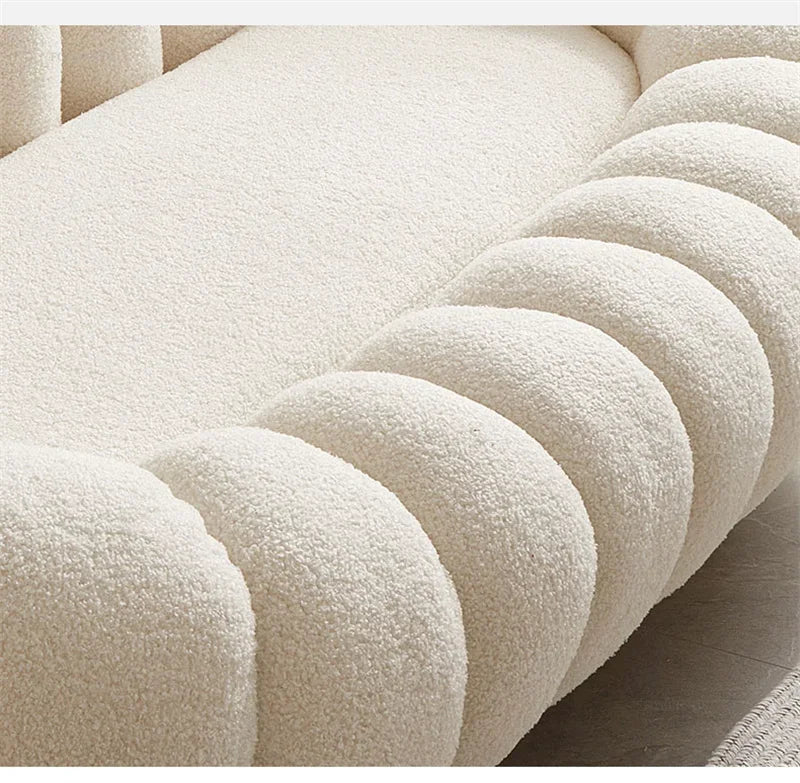 Modern Living Room Sofa Lambswool Pumpkin Sofa Chair Creative Home Balcony Swivel Lounge Chair Fitting Room Bedroom Single Sofas