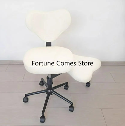 Cross Leg Chair - Meditation Chair with Wheels, ADHD Chair, Height Adjustable Seat, Adjustable Footstool