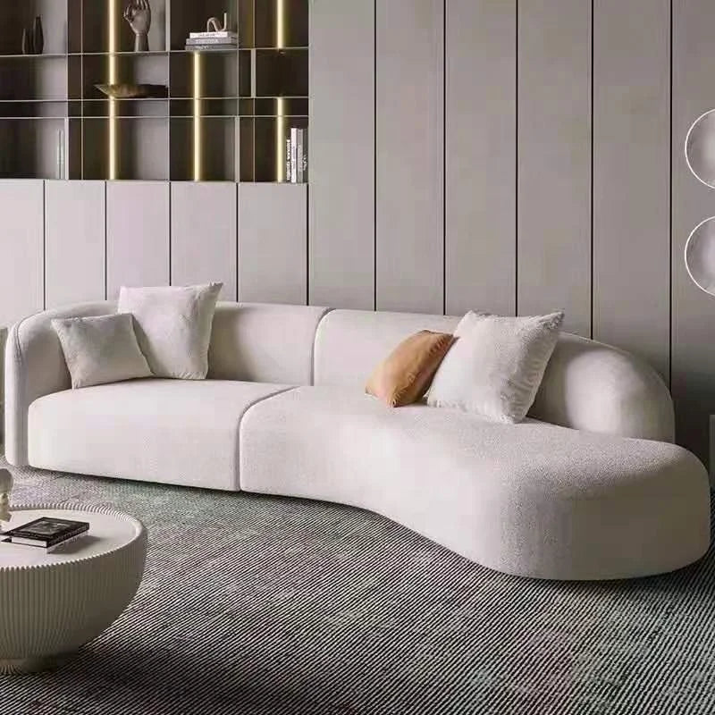 Nordic Style Modern Modular Tufted Fabric Sofa Set for Living Room Hotel or Apartment