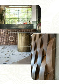 3D Mosaic Wall Panel Black Walnut Solid Wood Light Luxury Simple Acoustic Diffuser Background Wall Decoration Wall Stickers