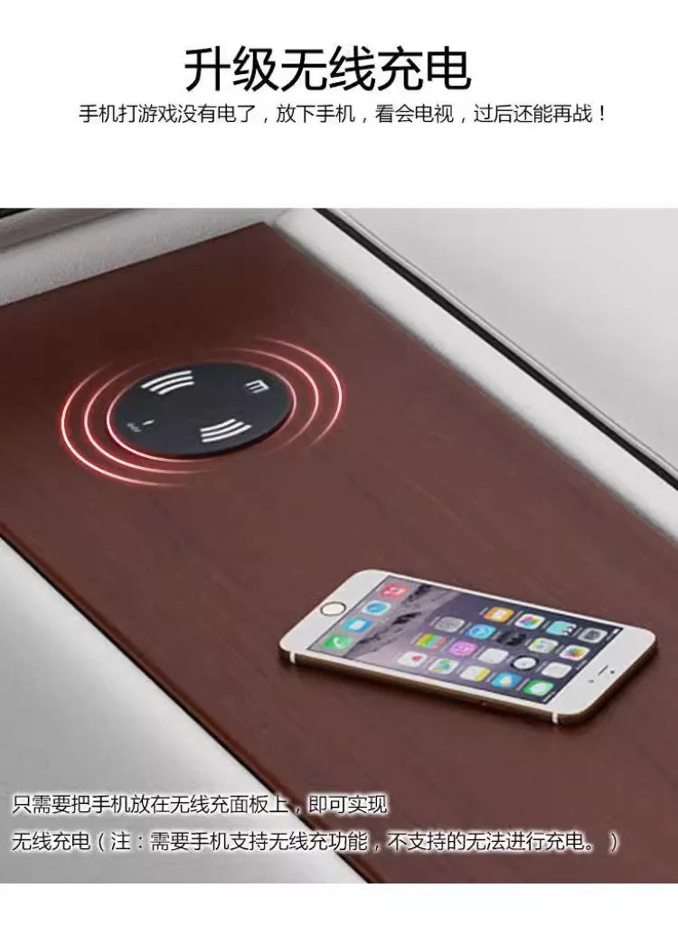 small apartment living room multi-functional massage light luxury Italian first layer cowhide 2024 new