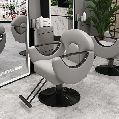 Elegant Beauty Barber Chairs Premium Nordic Style Minimalist Salon Chairs Aesthetic Italian Silla Para Lashista Salon Furniture