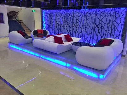 Cute Luxury Nordic Sofa Set – Soft Lazy Loveseat & Modern Lounge Puffs