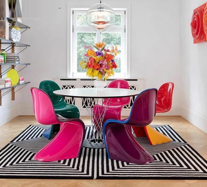 Minimalist personality art Internet celebrity color dining chair negotiation chair
