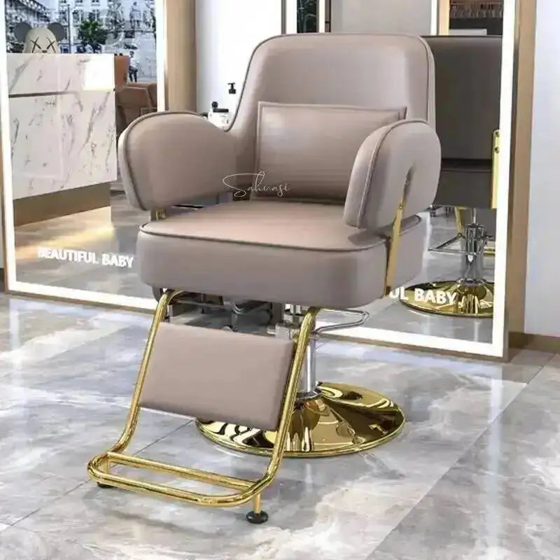 Barber Cutting Chairs Salon Nordic Hair Special Modern Style Barber Chairs Liftable Hairdressing Muebles Commercial Furniture WZ