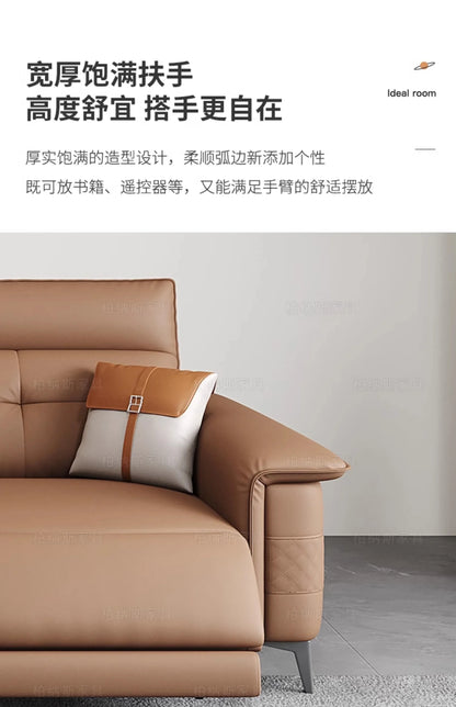 Vintage European Reclining Sofa Leather Office Designer Italiano Couch Adjustable Height Adults Sofa Inflavel Indoor Furniture