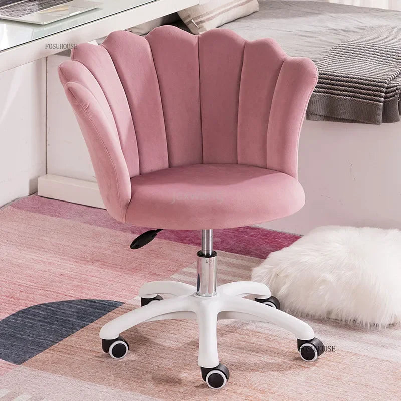Nordic simple Bedroom Computer Chairs Home Backrest Chair Bedroom Swivel Chairs Dormitory Comfortable Sedentary Gaming Chair Z