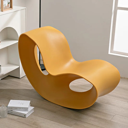 Nordic rocking chair recliner household living room lazy rocking chair single sofa adult balcony leisure