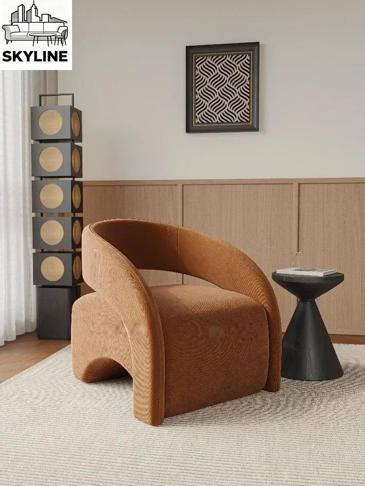 Single Chair Living Room Lazy Single Sofa Leisure Chair Designer Sofa Chair Single Sofa Light Luxury High-end