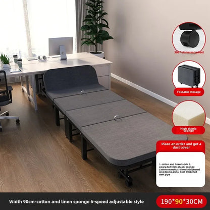 Rollaway bed Single office lunch break bed Nap bed Portable retractable hidden escort bed Rollaway bed Camp bed