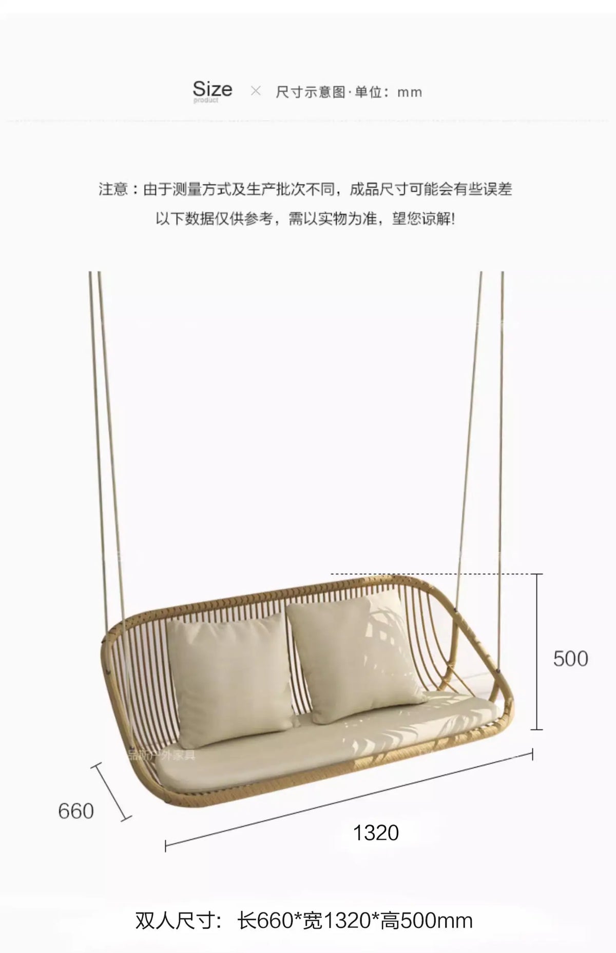 MJY hanging basket rattan chair single double swing sofa indoor cradle ceiling rattan chair