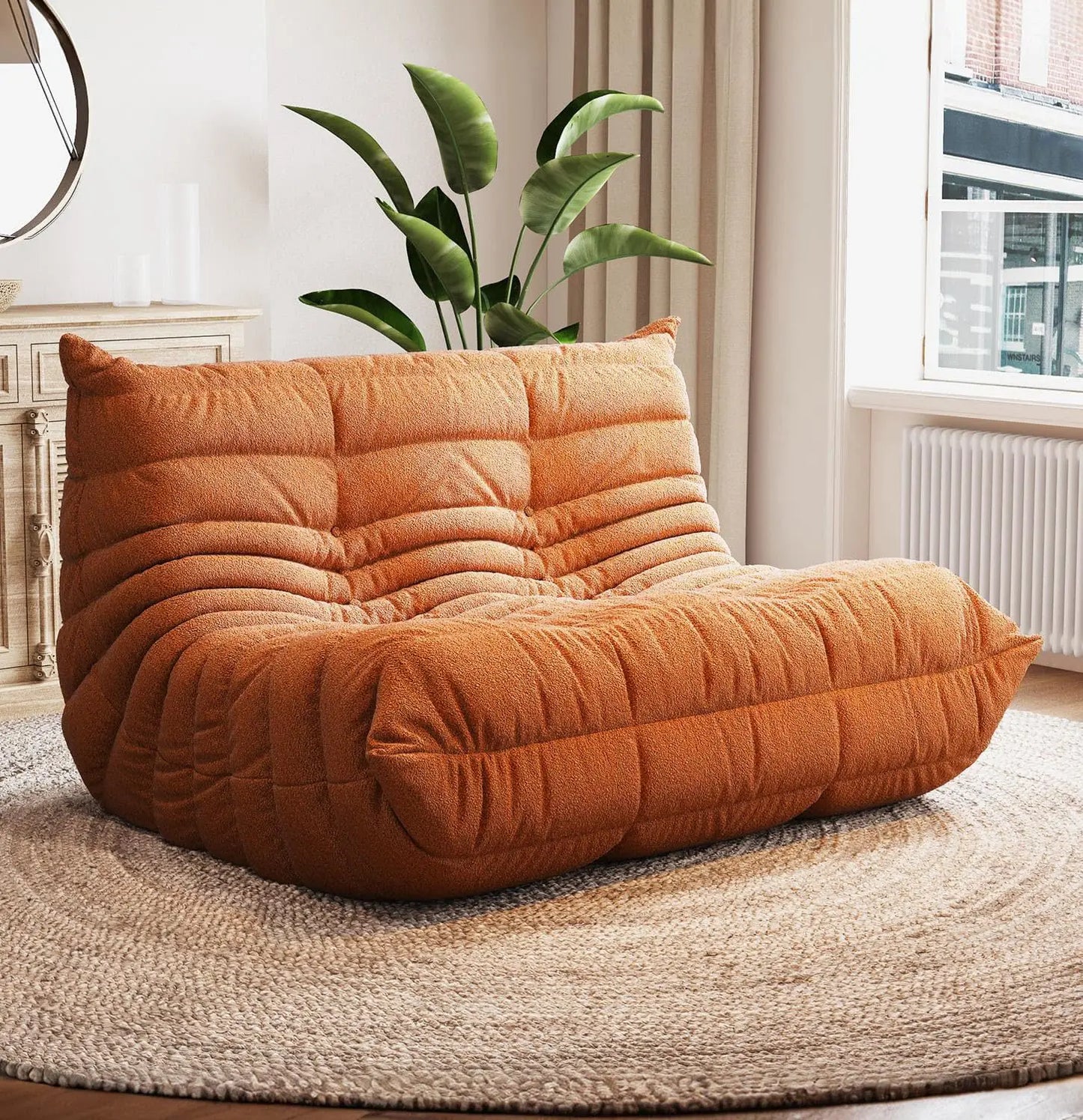 Bean Bag Chairs for Adults, Giant Bean Bag Chair Sofa with Memory Foam, Comfy Beanbag Loveseat Lazy Sofa for Living, Customized