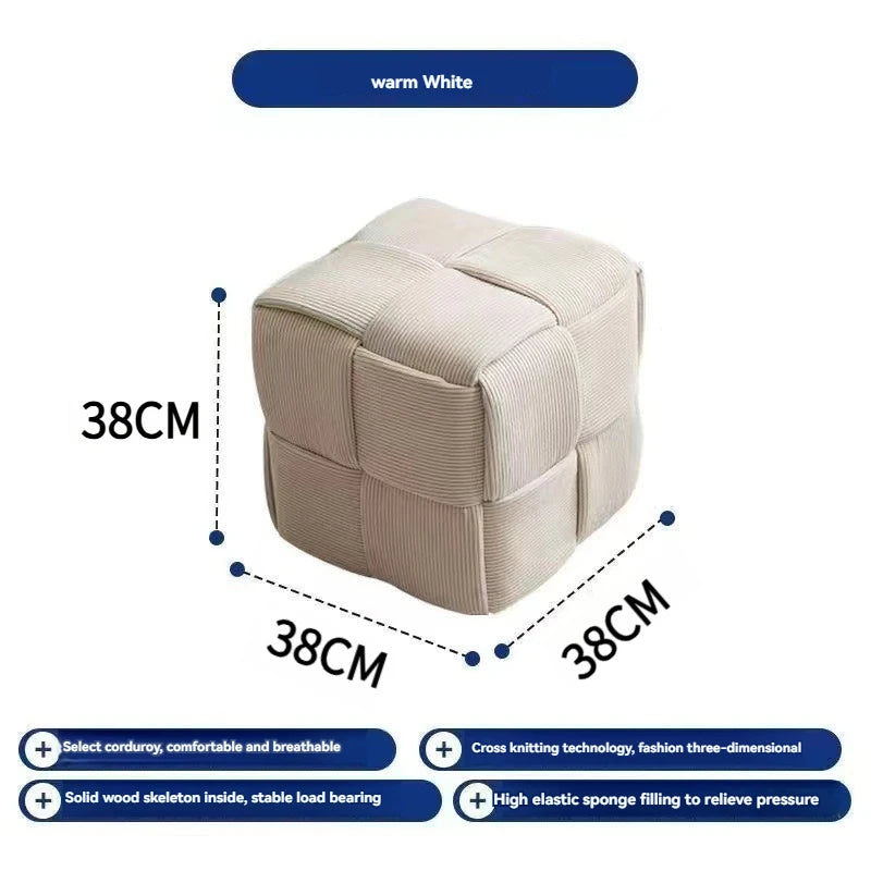 Household door shoes stool fashion small stool simple creative dice stool living room sofa stool pedal stool.