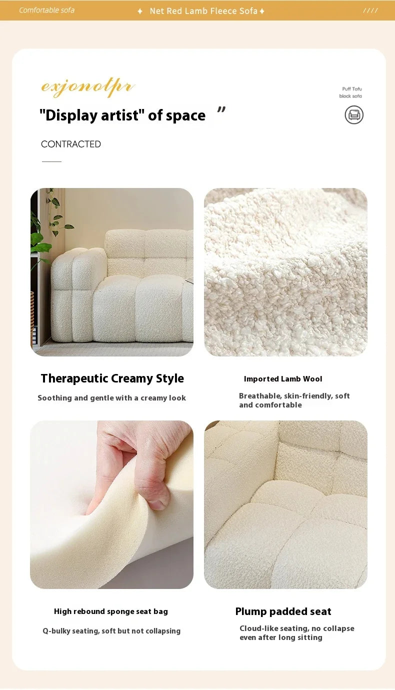 Plush Lounge Sofas Comfortable Minimalist Large Soft Sofa Apartment Romantic Elegant Sedie Da Soggiomo House Accessories