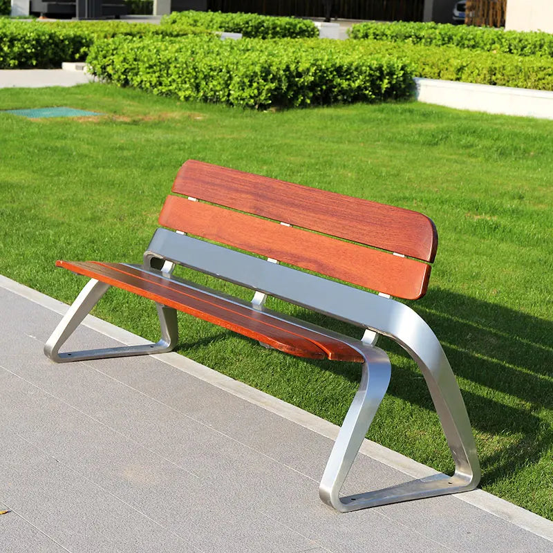 Banc en bois personnalisé, utilisation extérieure et intérieure, chaise écologique entièrement en bois, bonne banc d'attente de jardin porteur