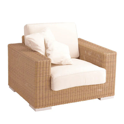 Outdoor rattan courtyard waterproof and sunscreen garden leisure sofa combination balcony double sofa