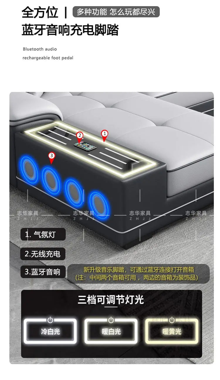Seater Modern Sofa Ajustable Luxury Sectional Multifunctional Reclining Sofa Cushion Lazy Meubles De Maison Salon Furnitures