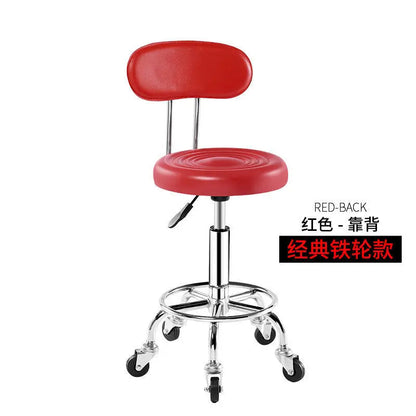 Bar Chair Bar Chair Stool Stool Haircut Chair Rotating Lifting Round Stool Backrest Pulley Chair Large Work Stool Supply