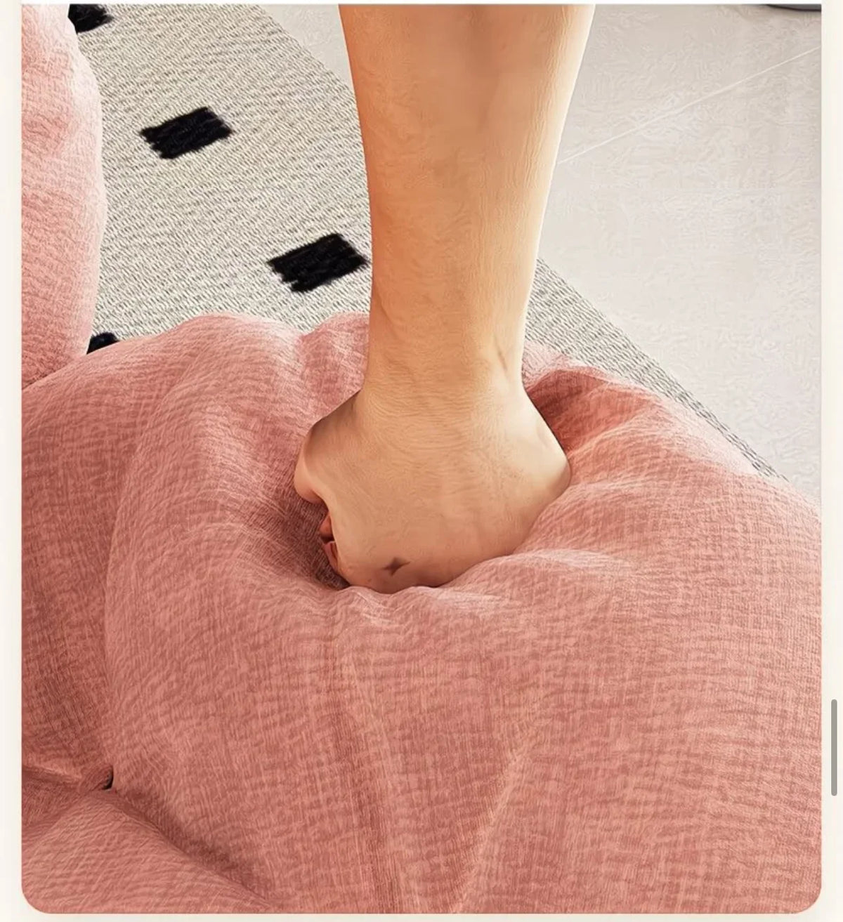 Eggshell Rocking Chair for Home Living Room Single Sofa Lazy Chair Balcony Leisure Chair Girls Pink Rocking Chair