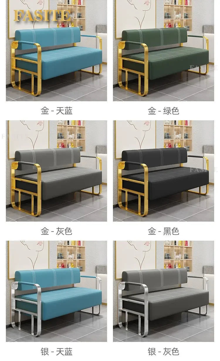 Office reception small apartment sofa barber shop waiting chair rental house clothing beauty salon lounge