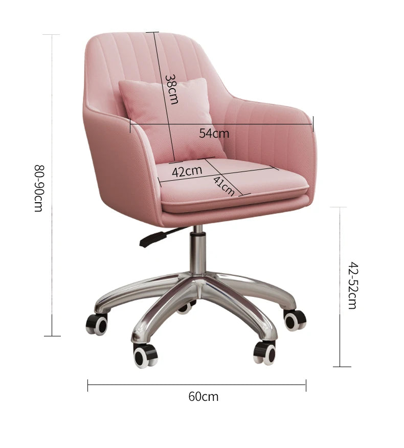 Lift Swivel Office Chairs Bedroom Home Armrest Backrest Leisure Computer Chair Student Dormitory Comfortable Learning Desk Chair