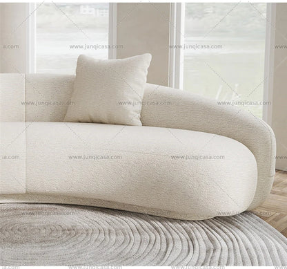 Modern Design Semi Circle Hotel Sofa Round Velvet Fabric Sectional Curved Sofas for Living Room Set