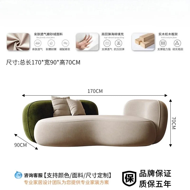 Luxury Living Room Furniture Sofa Set Floor Lazy Accents Designer Recliner Daybed Sectional Puff Sofa Corner Muebles Modern home