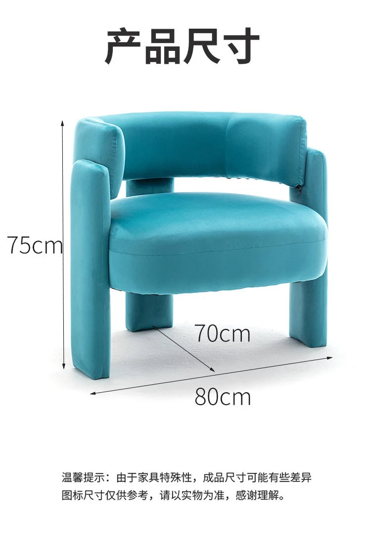 Luxury cream style new Chinese office simple integration super soft negotiation guest sofa chair leisure single chair