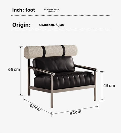 Single sofa chair creative metal homestay lazy leisure chair