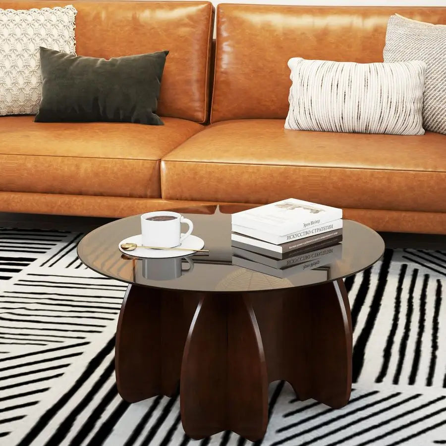 Unique Display Coffee Table Clear Ornaments Aesthetic Minimalist Coffee Table Luxury Design Mesa Centro Salon Home Furniture