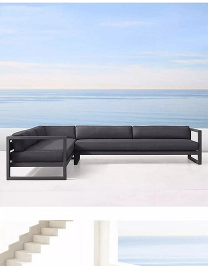 Outdoor Rattan Sofa Set Courtyard Garden Outdoor Leisure Rattan Chair Designer Model Home Outdoor Furniture