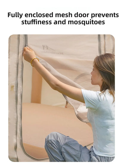 The Mountainhiker Inflatable Tent,equipped with Storage Bags and An Air Pump, Is Ideal for Outdoor Hiking Activities