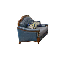 American sofa apartment small apartment living room American solid wood