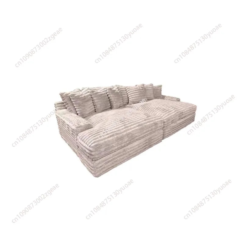 Designer Modern Living Room Sofa Comfortable Lazy Lounge Double Sofa Living Room Sofa Ergonomics European Style