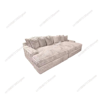 Designer Modern Living Room Sofa Comfortable Lazy Lounge Double Sofa Living Room Sofa Ergonomics European Style