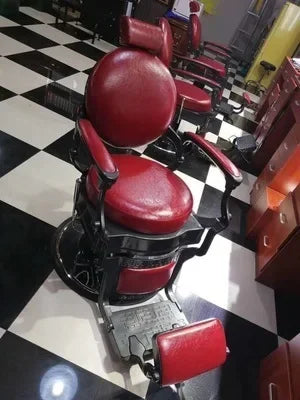 HT hairdressing special large chair barber shop hair cutting retro chair