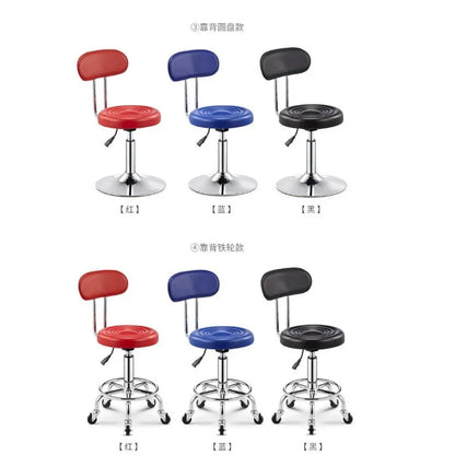 Beauty Stool,Hair Salon,Rotating Lift,Hair Salon Chair,Pulley,Nail Art, Hair Cutting, Round Stool, Exclusively for Beauty Salons