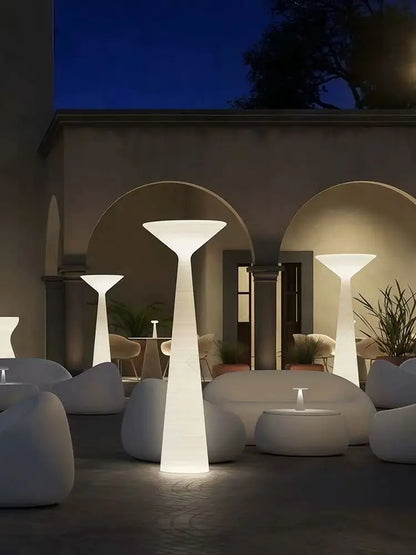 Outdoor large rolling sculpture floor lamp creative art decorative lighting