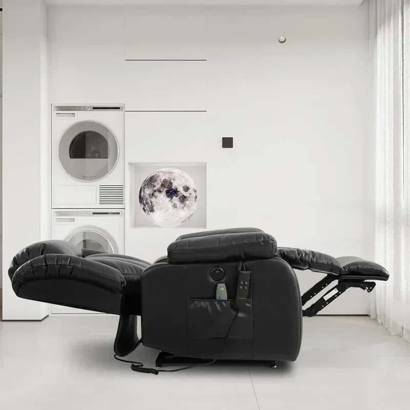 ZQ Dual Motor Sleeper Chair With Massage And Heating Functions Suitable For The Elderly Unlimited Electric Lift Chair, Flat Lyin