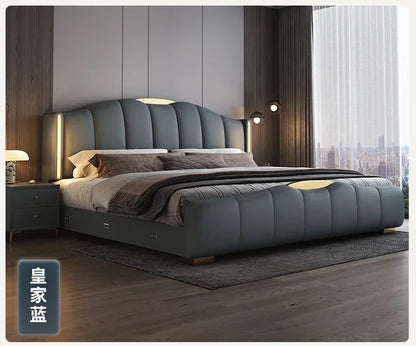 Luxury Frame Double Bed King Size Modern Living Room Frame Double Bed Queen Hotel Princess Cama De Casal Bedroom Furniture