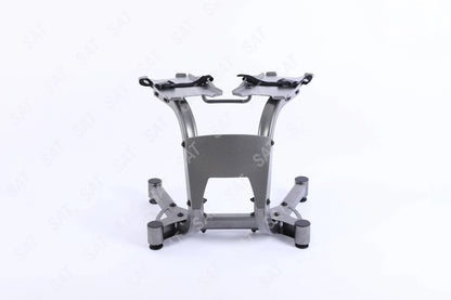 l Adjustable Dumbbell Bracket Metal Old Weight Bracket Storage Bracket with Wheels Dumbbell Weight Household