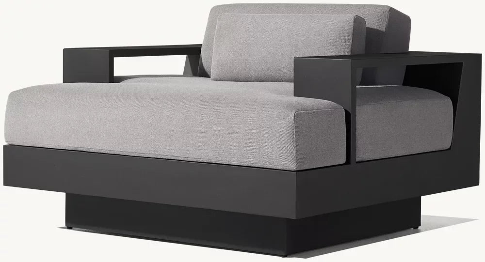 Customized Aluminum Outdoor Garden Sofa Set Popular For Hotels Courtyards Villas Living Rooms Including Sofa Table