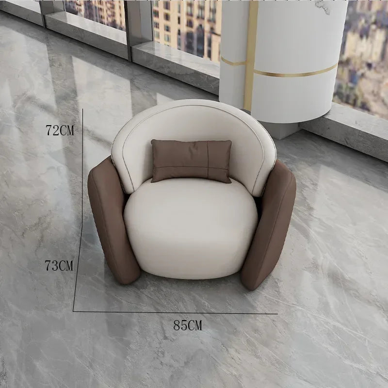lLight luxury business negotiation sofa table and chair combination hotel lobby reception leather sofa